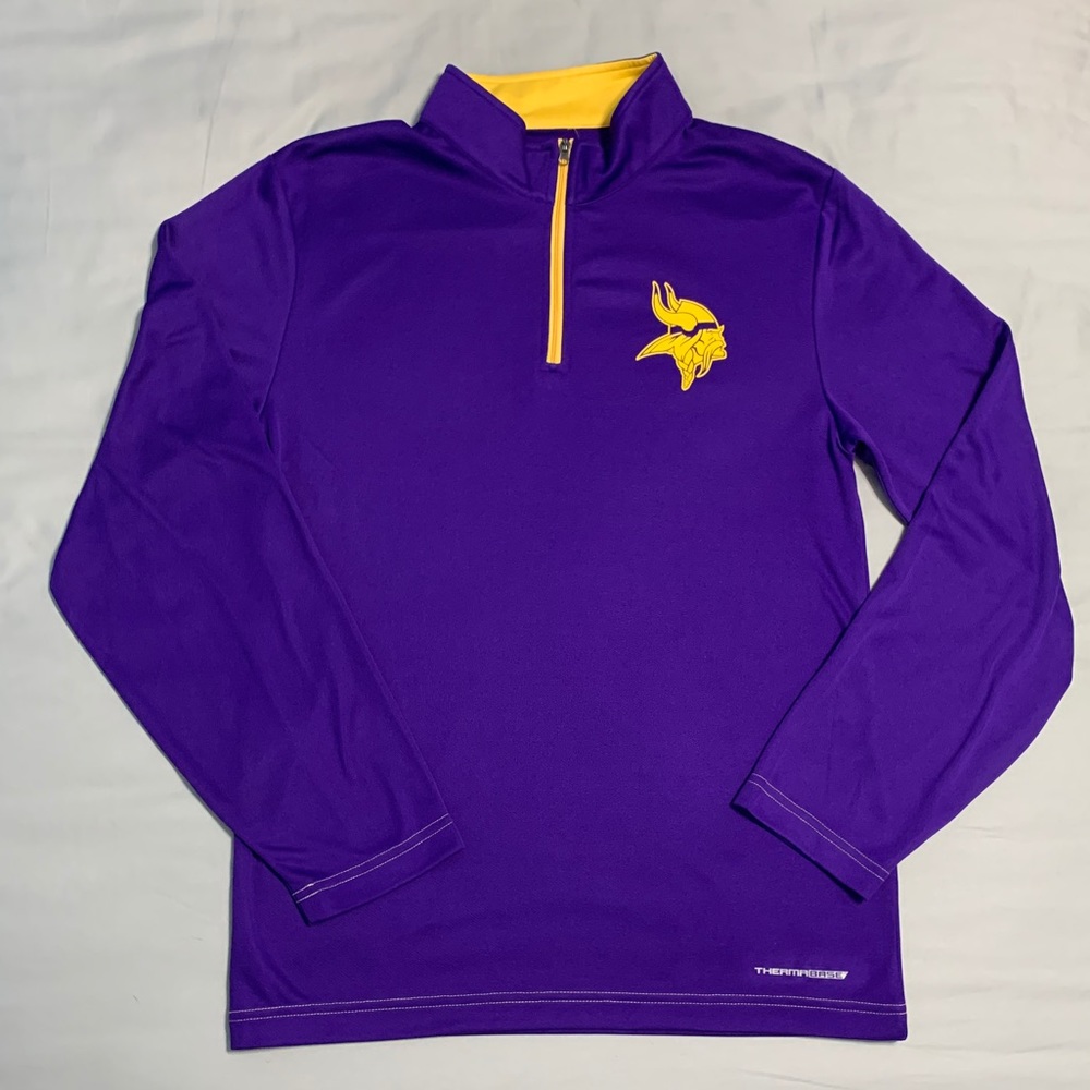New Minnesota Vikings Majestic Ready Quarter Zip